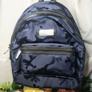 Michael Kors Kent Camo Indigo Nylon Sling Backpack